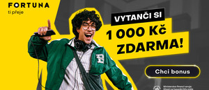 Vyzvedněte si bonus 1000 Kč zdarma za registraci u Fortuny