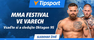 Oktagon 95 vysílá v livestreamech Tipsport