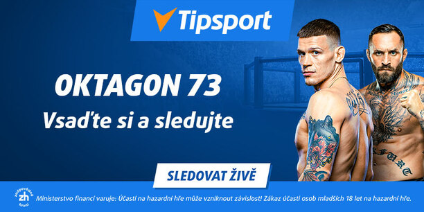 Sledujte Oktagon 73 živě na Tipsport TV