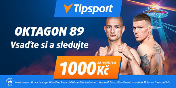 Vsaďte si a&nbsp;sledujte OKTAGON 89 živě na Tipsport TV
