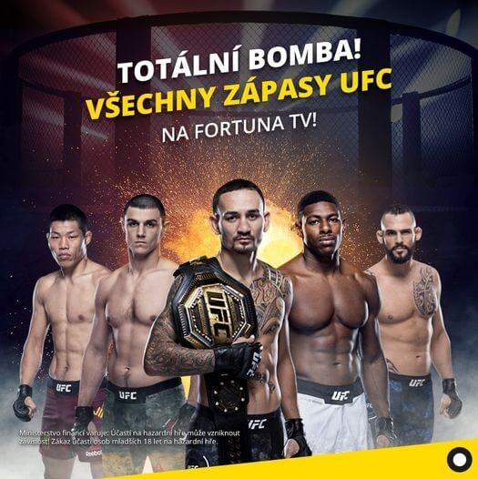 sledujte UFC streamy na Fortuna TV