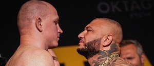 Štefan Vojčák vs. Alexander Cverna na staredownu, OKTAGON MMA Štefan Vojčák vs. Alexander Cverna na staredownu, OKTAGON MMA