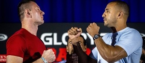 Arkadiusz Wrzosek vs. Badr Hari na staredownu před Glory 78 Arkadiusz Wrzosek vs. Badr Hari na staredownu před Glory 78