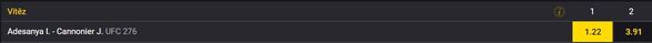 Adesanya jde do zápasu jako velký kurzový favorit