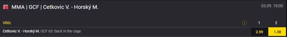 Martin Horský je v tomto zápase kurzovým favoritem