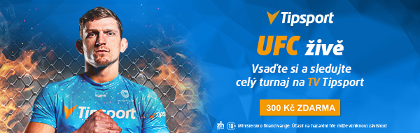 Sledujte UFC turnaj na Tipsport TV s bonusem za registraci