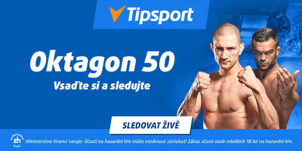 Sledujte Oktagon 50 na Tipsport TV