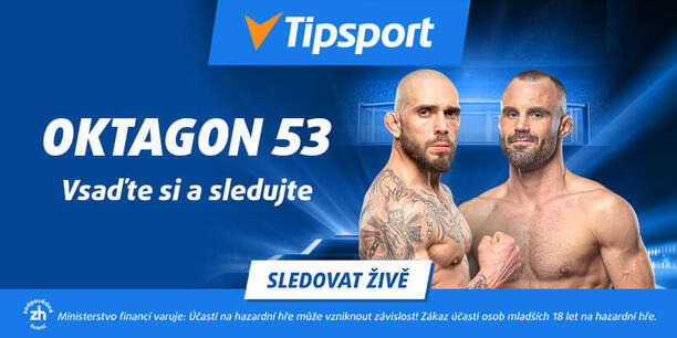 Sledujte Oktagon 53 živě v livestreamu na Tipsport TV