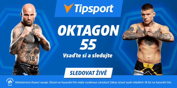 Sledujte Oktagon 55 živě na Tipsport