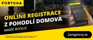 Registrujte se u Fortuny pohodlně online