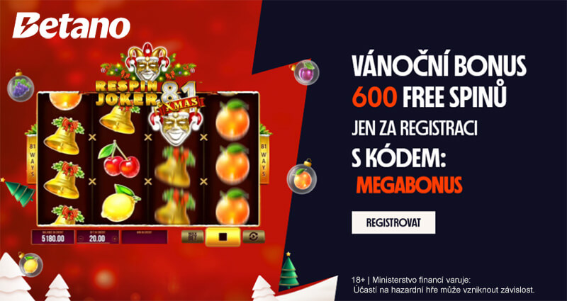 Vánoční bonus u Betana
