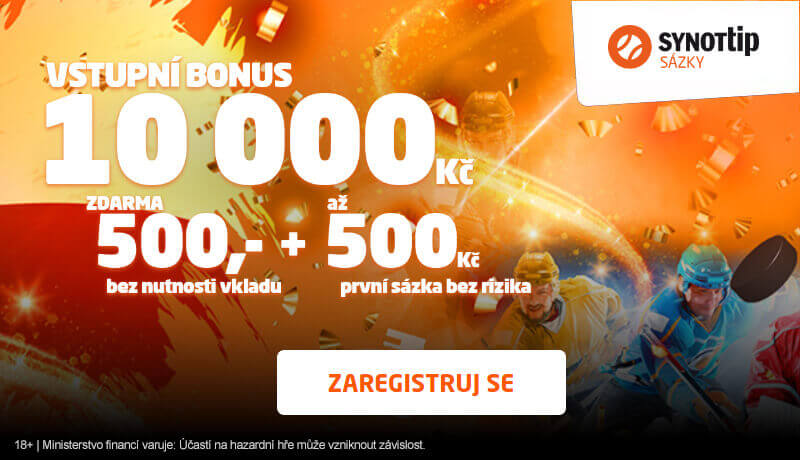 Štědré bonusy u sázkové kanceláře SynotTip