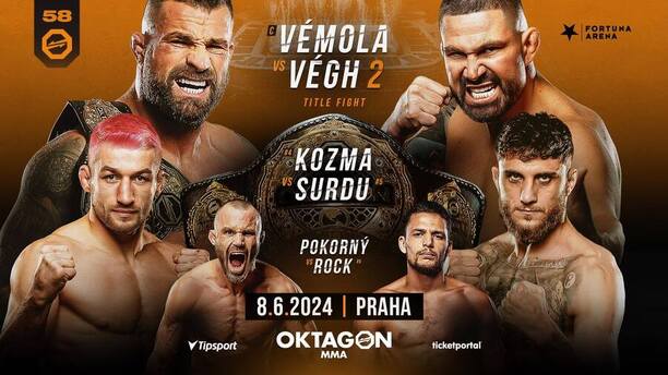 Oktagon 58 - Vemola vs. Vegh, vazenie, datum a misto