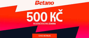 Betano 500 Kč za registraci