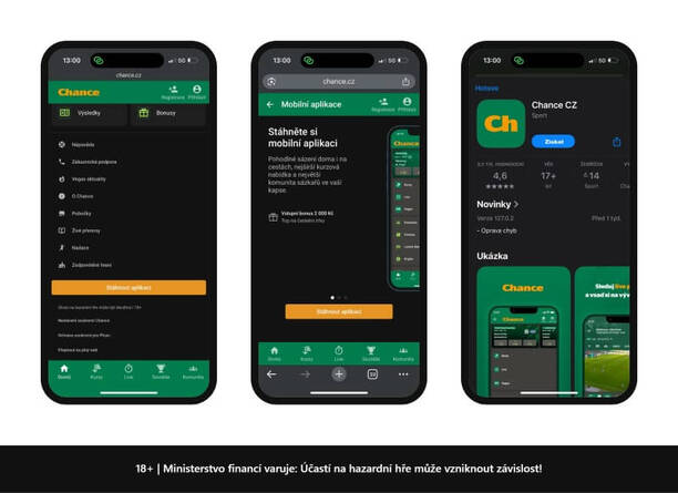Stažení apk z&nbsp;chance.cz do mobilu