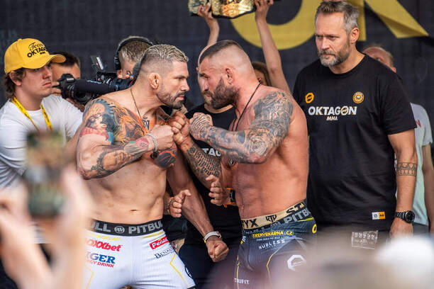 Staredown mezi Attilou Véghem a Karlosem Vémolou
