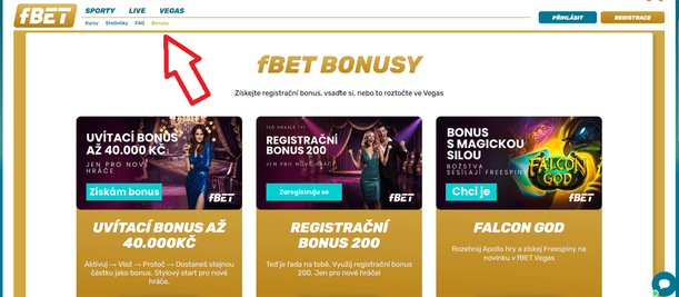 Kde najít bonusy u&nbsp;fBet