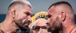 Staredown Attila Végh vs. Karlos Vémola