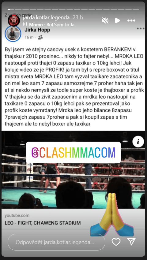 Leo Beránek prý není kdovíjaký bojovník