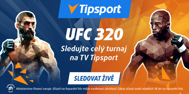 Registrujte se u Tipsportu a sledujte UFC 320 živě