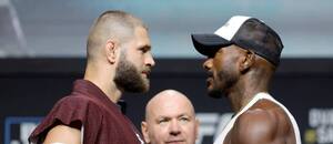 Staredown mezi nejlepším českým MMA zápasníkem Jiřím Procházkou a Američanem Khalilem Rountreem