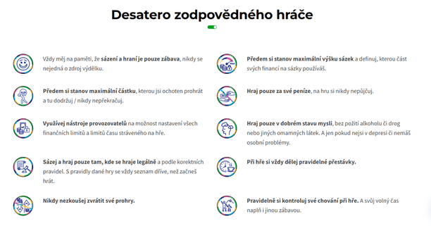 Zásady zodpovědného hraní