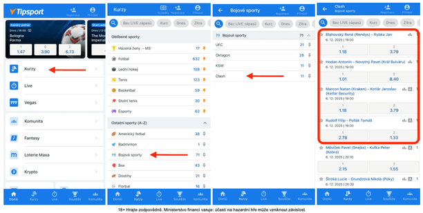 CLASH 14 pyramida kurzy u&nbsp;Tipsportu