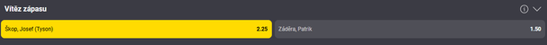 Podívejte se na sázkový tip k zápasu Josef Škop vs. Patrik Záděra