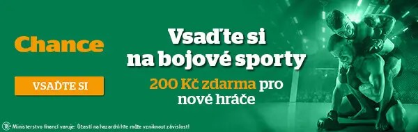 Získejte bonus 200 Kč za registraci a vsaďte si na Clash 13