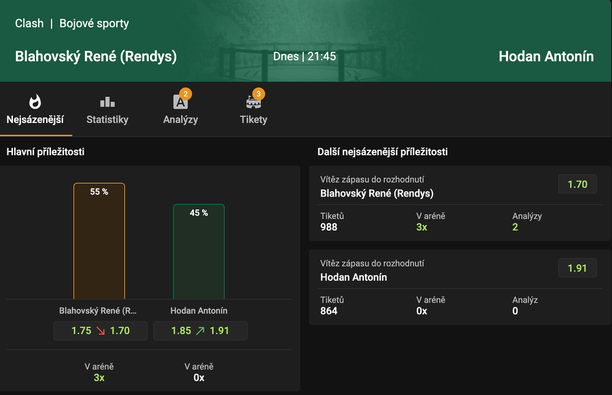 Semifinále Blahovský vs Hodan