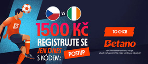Speciálně navýšený Betano bonus za registraci s promo kódem POSTUP pouze dnes
