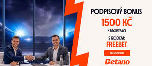 Betano promo kod je aktuálně FREEBET
