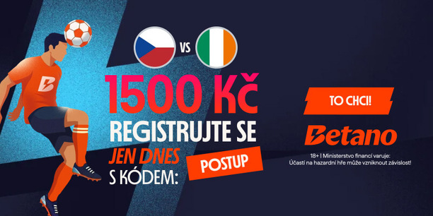 Speciálně navýšený Betano bonus za registraci s&nbsp;promo kódem POSTUP pouze dnes