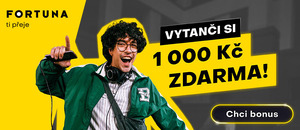 Získejte bonus až 1000 Kč zdarma za registraci a první vklad u Fortuny