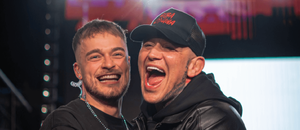 Moderátor Vláďa Kadlec a Vašek Baba Jaga Mikulášek