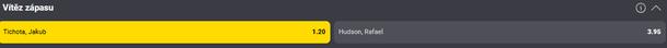 Sázkový tip k&nbsp;zápasu Tichota vs. Hudson