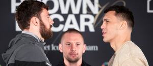 Pat Brown a Vasil Ducár během staredownu