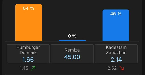 Sázející věří o&nbsp;něco více Humburgerovi