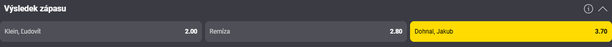 Sázkový tip k&nbsp;zápasu Klein vs. Dohnal