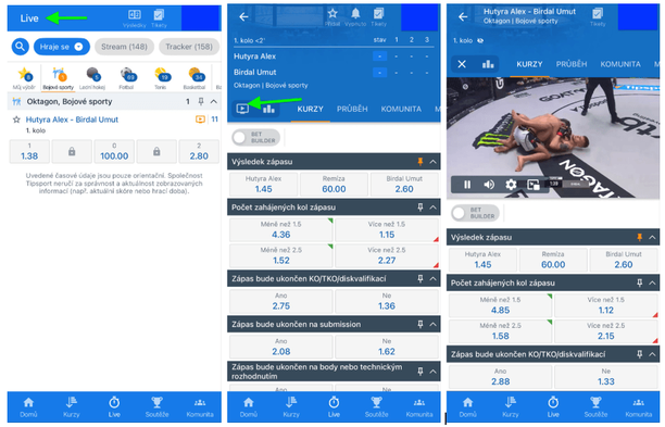 Oktagon 87 na Tipsport TV v&nbsp;mobilní aplikaci