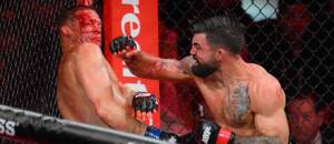 Nate Diaz a Mike Perry v zápase na MVP MMA 1