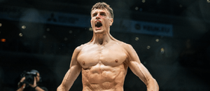 Matěj Peňáz po svém posledním MMA zápase na turnaji Oktagon 66