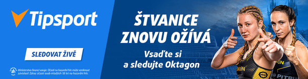 Sledujte Oktagon 92 živě na Tipsport TV