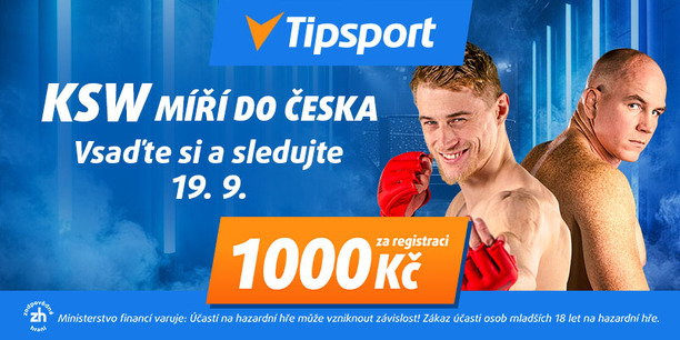 KSW 121 v&nbsp;Liberci vysílá živě Tipsport